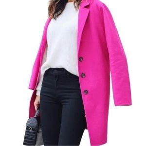 Barbie Pink Banana Republic Wool Blend Coat Sz S